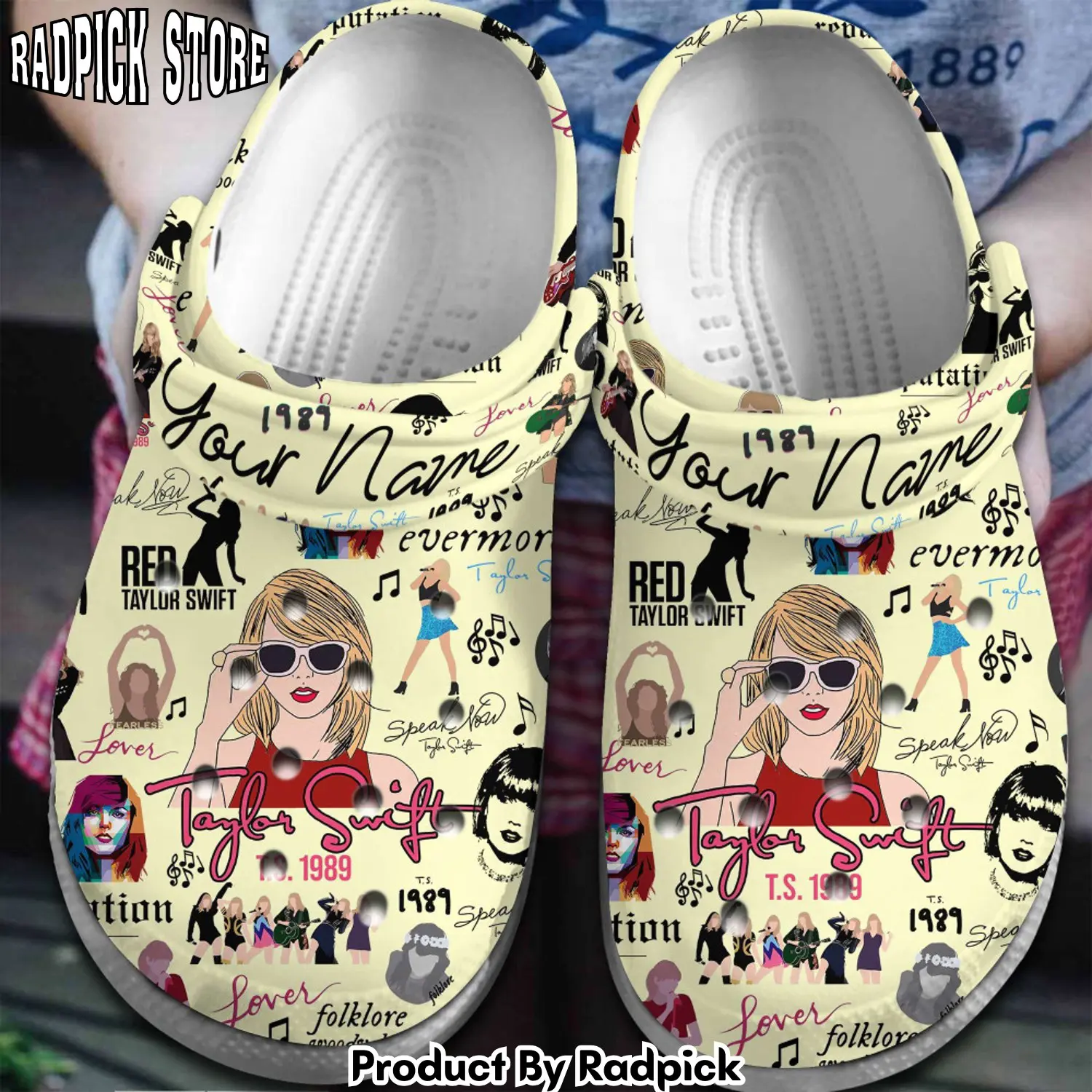Radpick taylor swift music clogs shoes comfortable for men women vpp rp652897